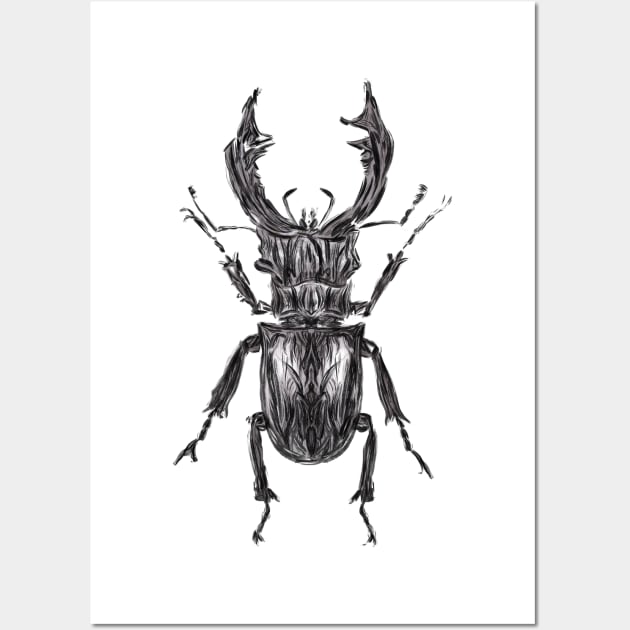 Stag beetle new Wall Art by ngmx